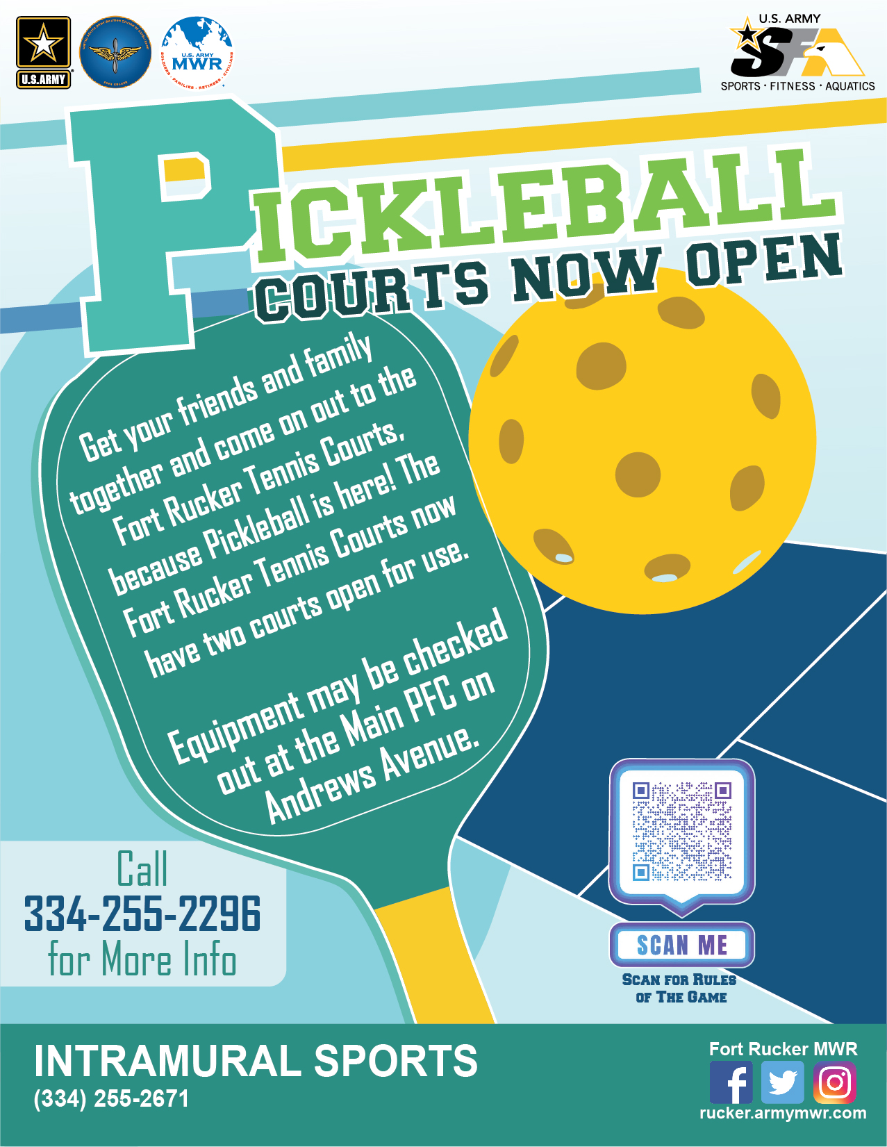 Pickleball :: Ft. Rucker :: US Army MWR