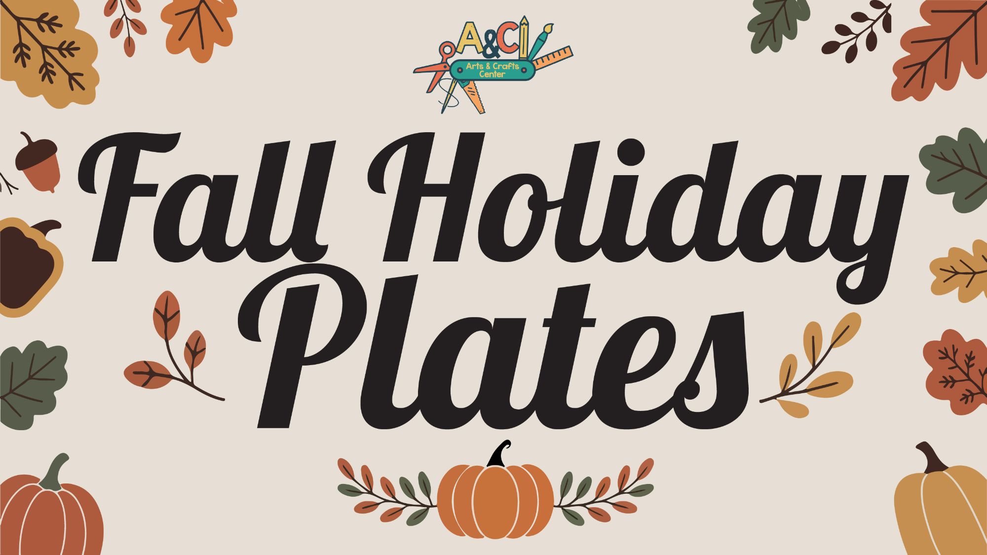Fall Holiday Plates