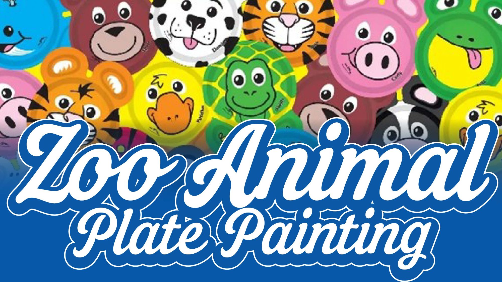 Zoo Animal Plate Painting - July